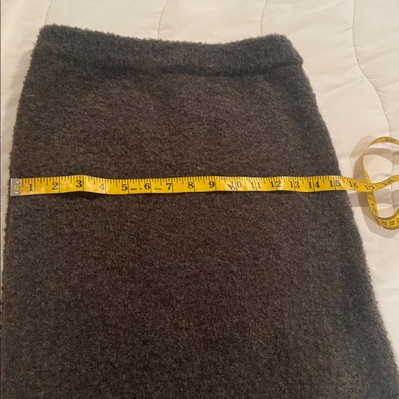 Mijeong Park boucle olive green brown midi skirt - Picture 8 of 11